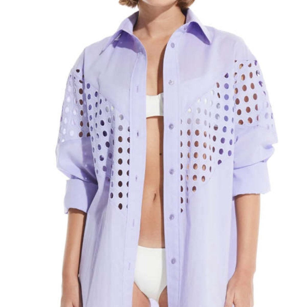 Solid & Striped Cutout Shirt